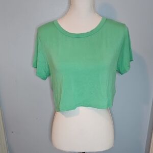 American Eagle Outfitters Mint Green Crop Top